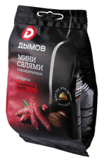 Мини-салями Дымов Пикантный фуэт сырокопченые, 50г