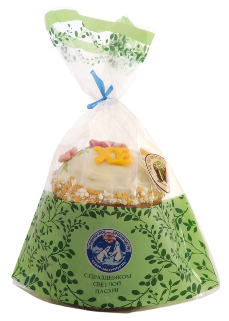 Кулич Север Фирменный с фисташковой начинкой, 470г