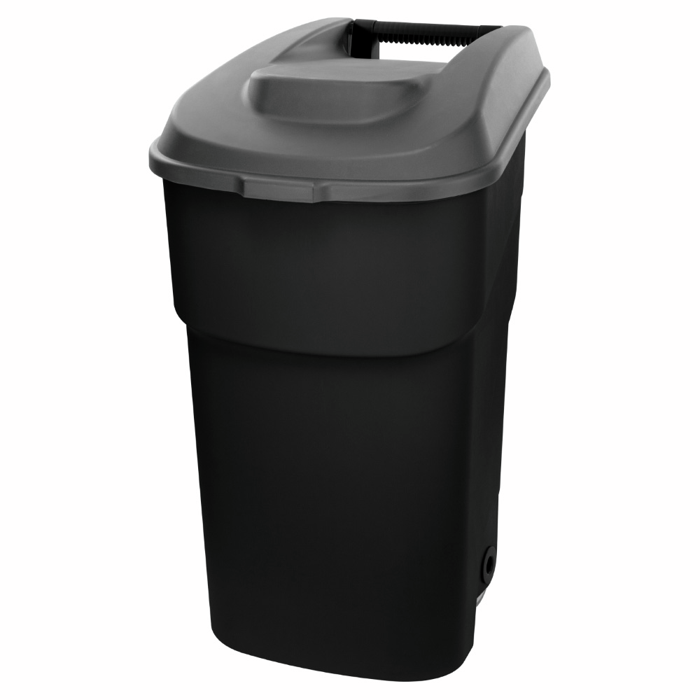 Бак для мусора Econova на колесах черный 53 x 49.5 x 85см, 90л
