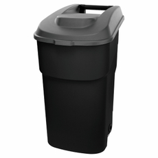 Бак для мусора Econova на колесах черный 53 x 49.5 x 85см, 90л