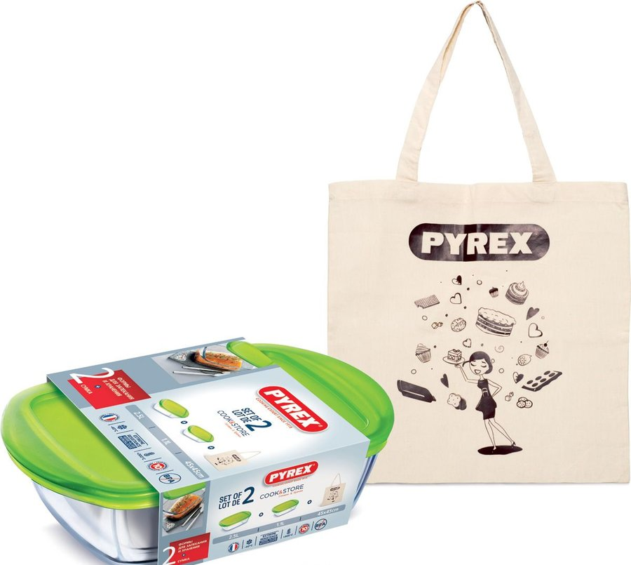 Изображение товара Набор форм для запекания Pyrex Cook&Store, 2шт