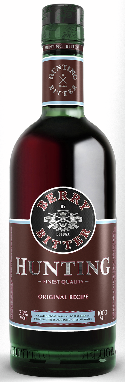 Ликер Beluga Hunting Bitter ягодный, 1л