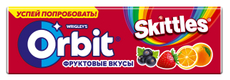 Жевательная резинка Orbit Skittles, 13.6г