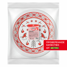 Fine Life Тарелка бумажная роспись 25шт, 23см