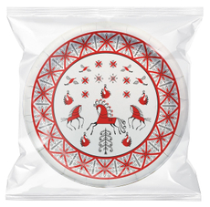 Fine Life Тарелка бумажная роспись 25шт, 23см