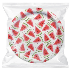 Fine Life Тарелка бумажная арбузы 25шт, 23см