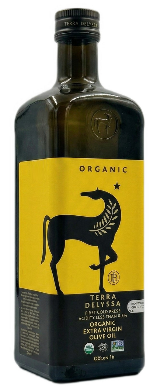 Масло оливковое Terra Delyssa Extra Virgin Organic нерафинированное, 1л