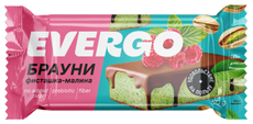 Пирожное протеиновое Evergo брауни фисташка и малина, 50г