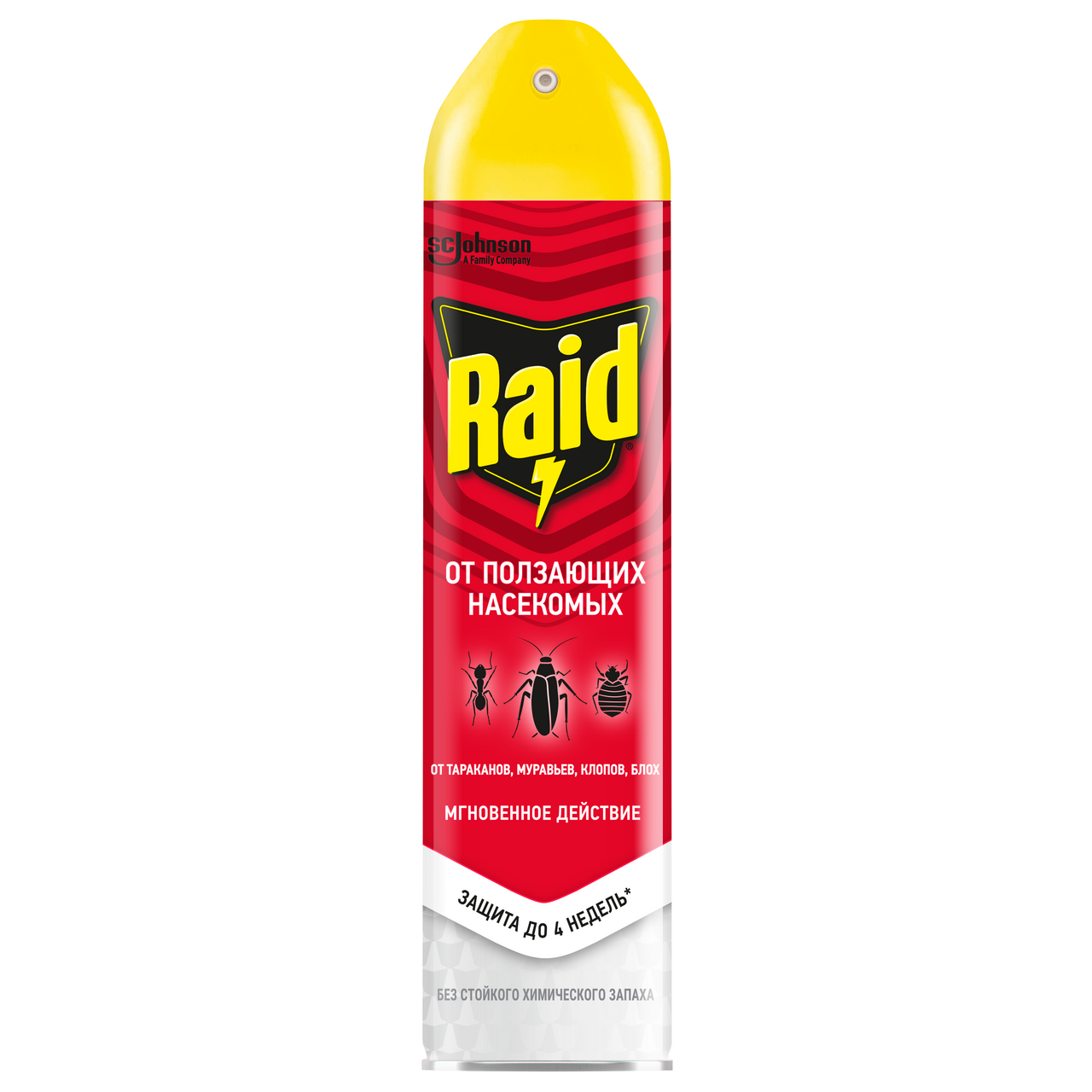 Аэрозоль инсектицидный Raid от ползающих насекомых, 300мл