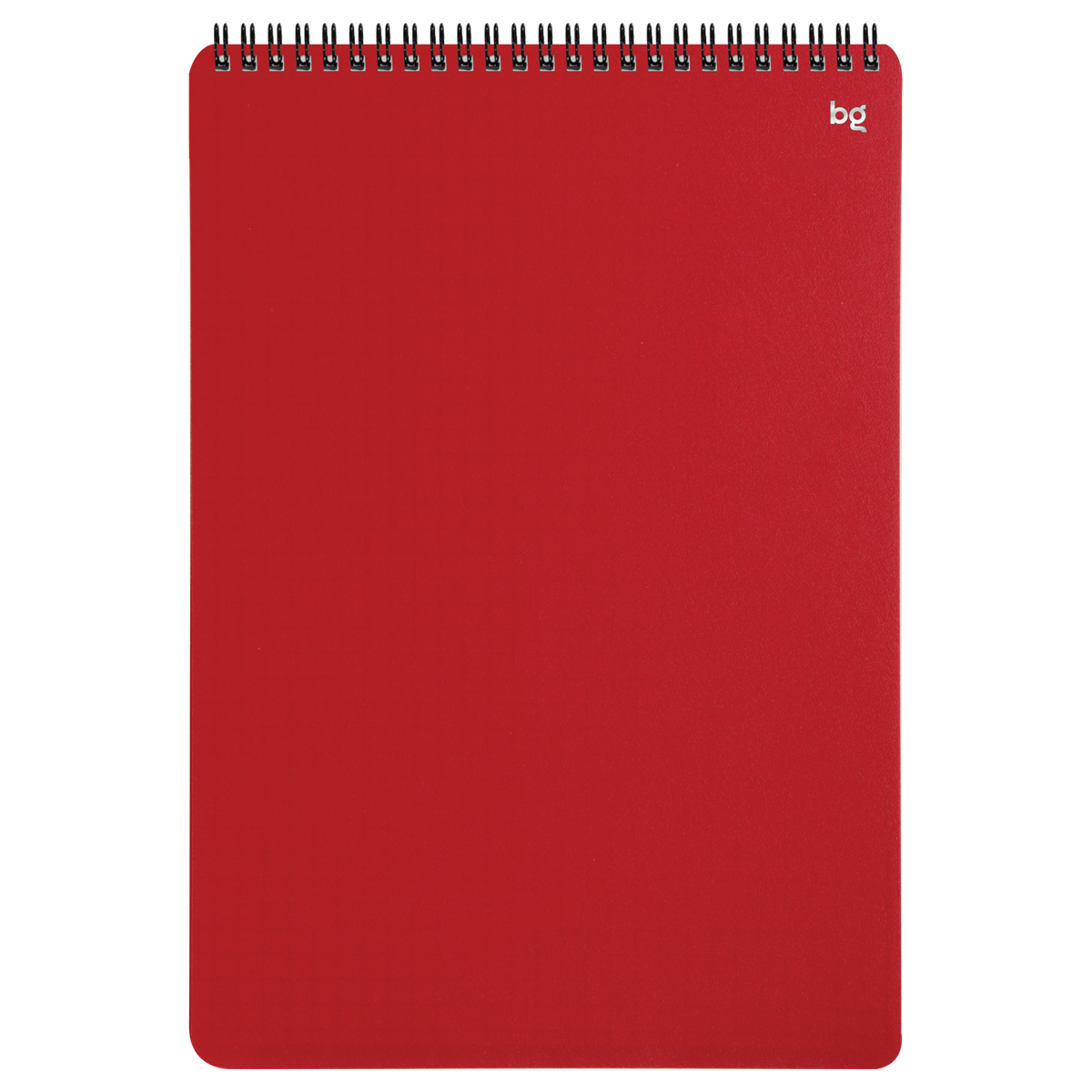 Изображение товара Блокнот BG на гребне красный клетка А4, 80л