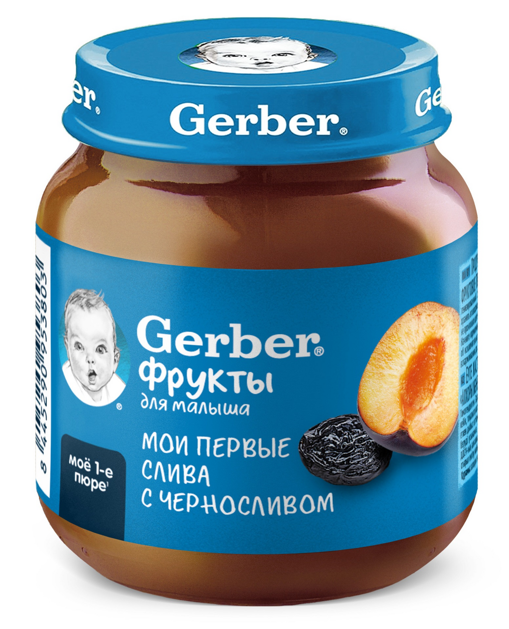 Пюре фруктовое детское Gerber слива и чернослив, 125г