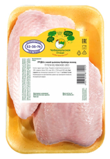 Грудка цыпленка-бройлера Чебаркульская птица с кожей охлажденная, ~800г