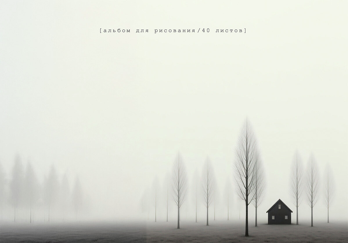 Альбом для рисования Listoff Природная тишина А4, 40л