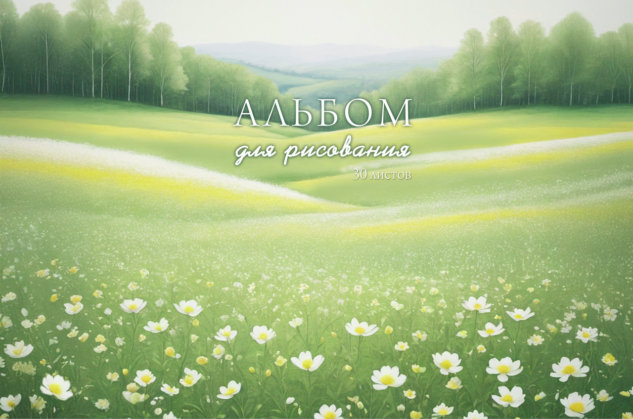 Альбом для рисования Listoff Утренний этюд А4, 40л