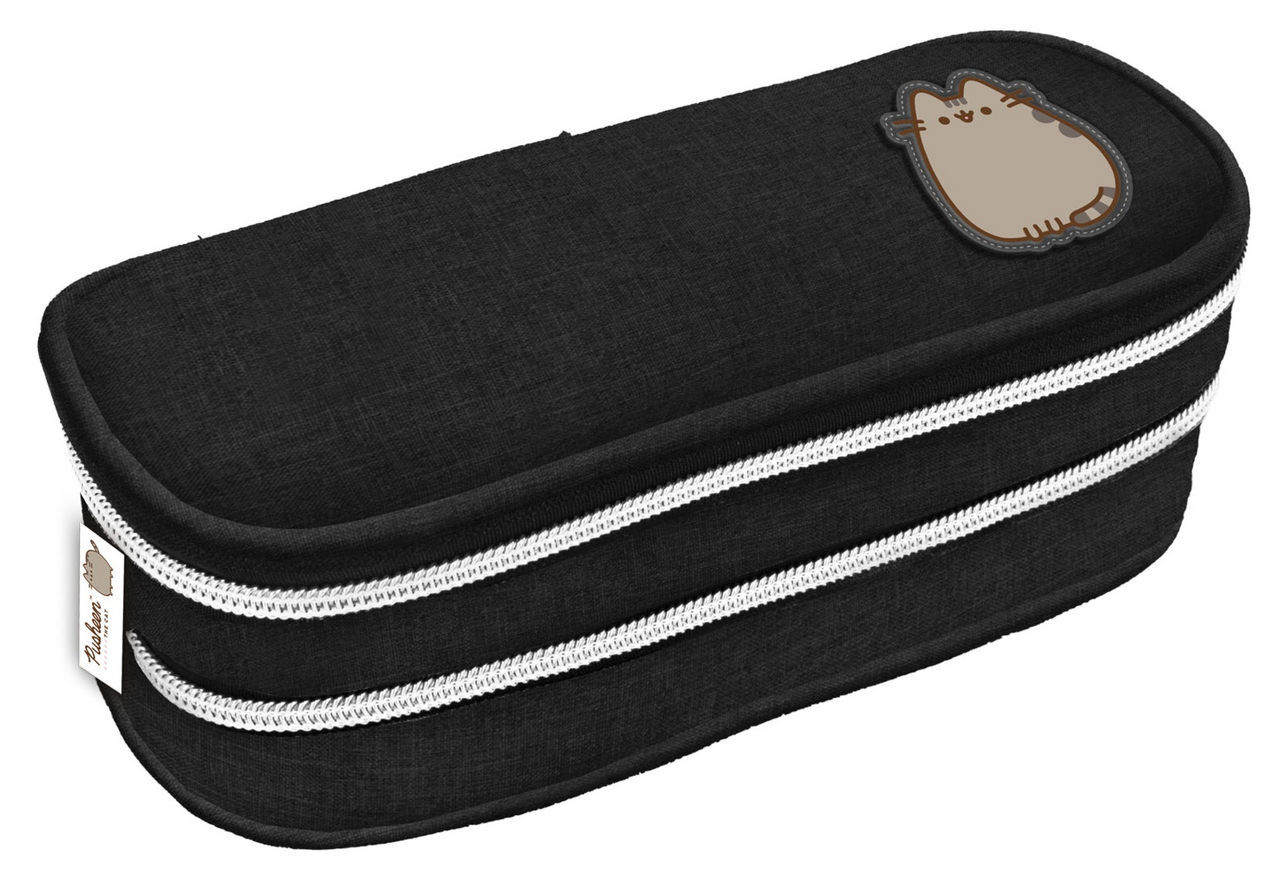 Пенал Pusheen овальный на молнии 2 отделения