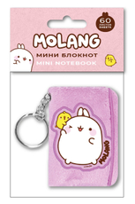 Блокнот Molang мини плюшевый, 60л