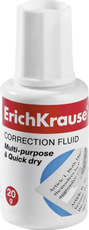 Корректирующая жидкость ErichKrause с кисточкой, 20г