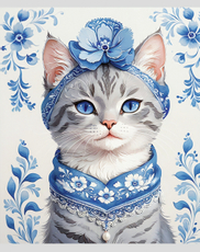 Тетрадь Listoff Russian Cat линия А5, 48 листов