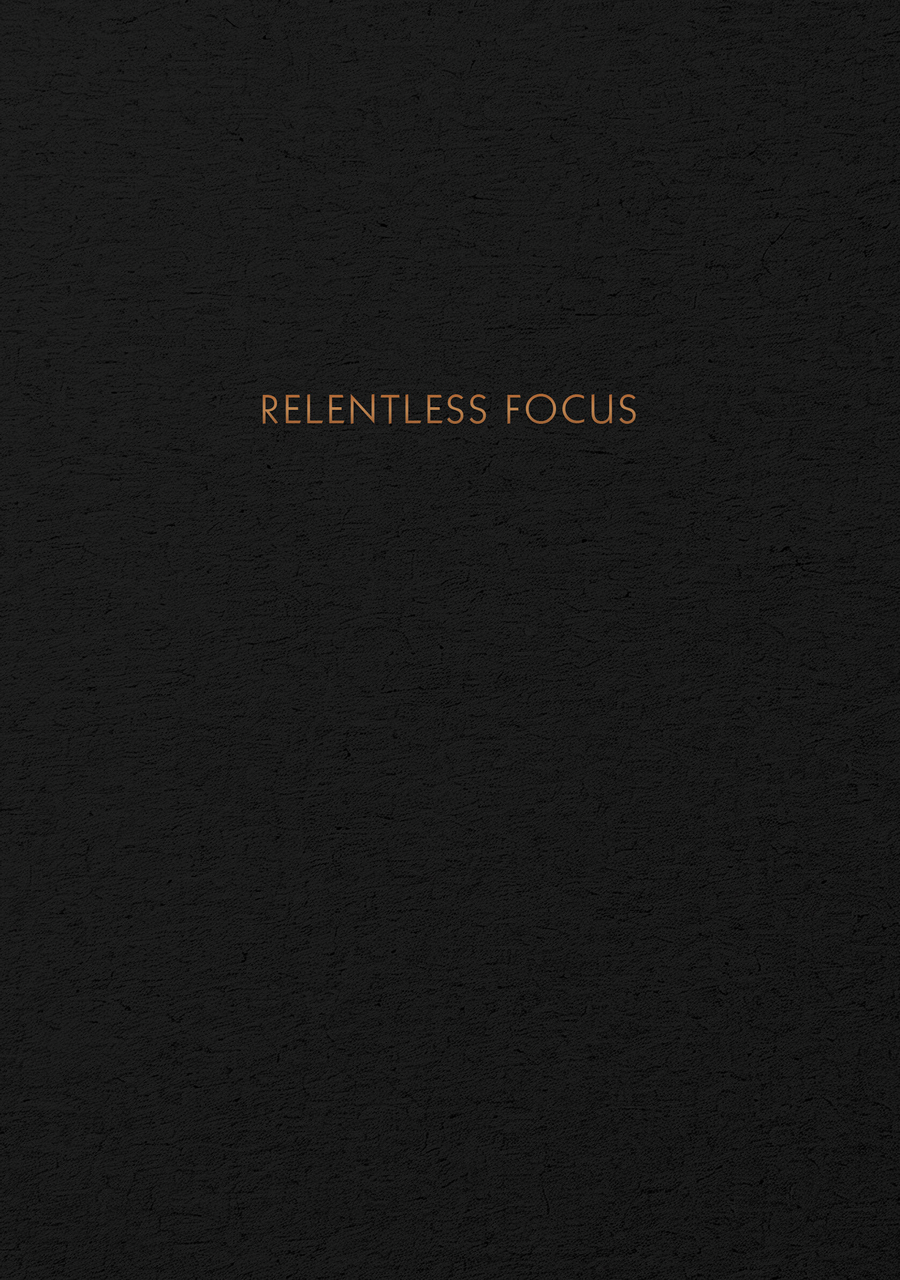 Тетрадь Listoff Relentless Focus бронза А5, 48л