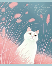 Тетрадь Listoff Elegant Cat клетка А5, 48 листов