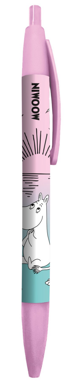 Ручка шариковая Moomin автомат софт-тач, 0.7мм