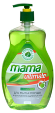 Средство для мытья посуды Mama Ultimate с ароматом зеленого чая концентрированное, 1л