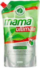 Средство для мытья посуды Mama Ultimate с ароматом зеленого чая концентрированное, 1л