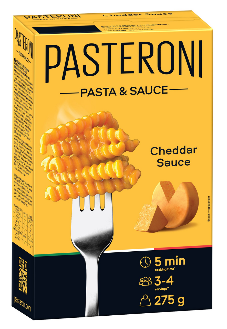 Макароны Pasteroni Джирандоле №124 соус чеддер, 275л