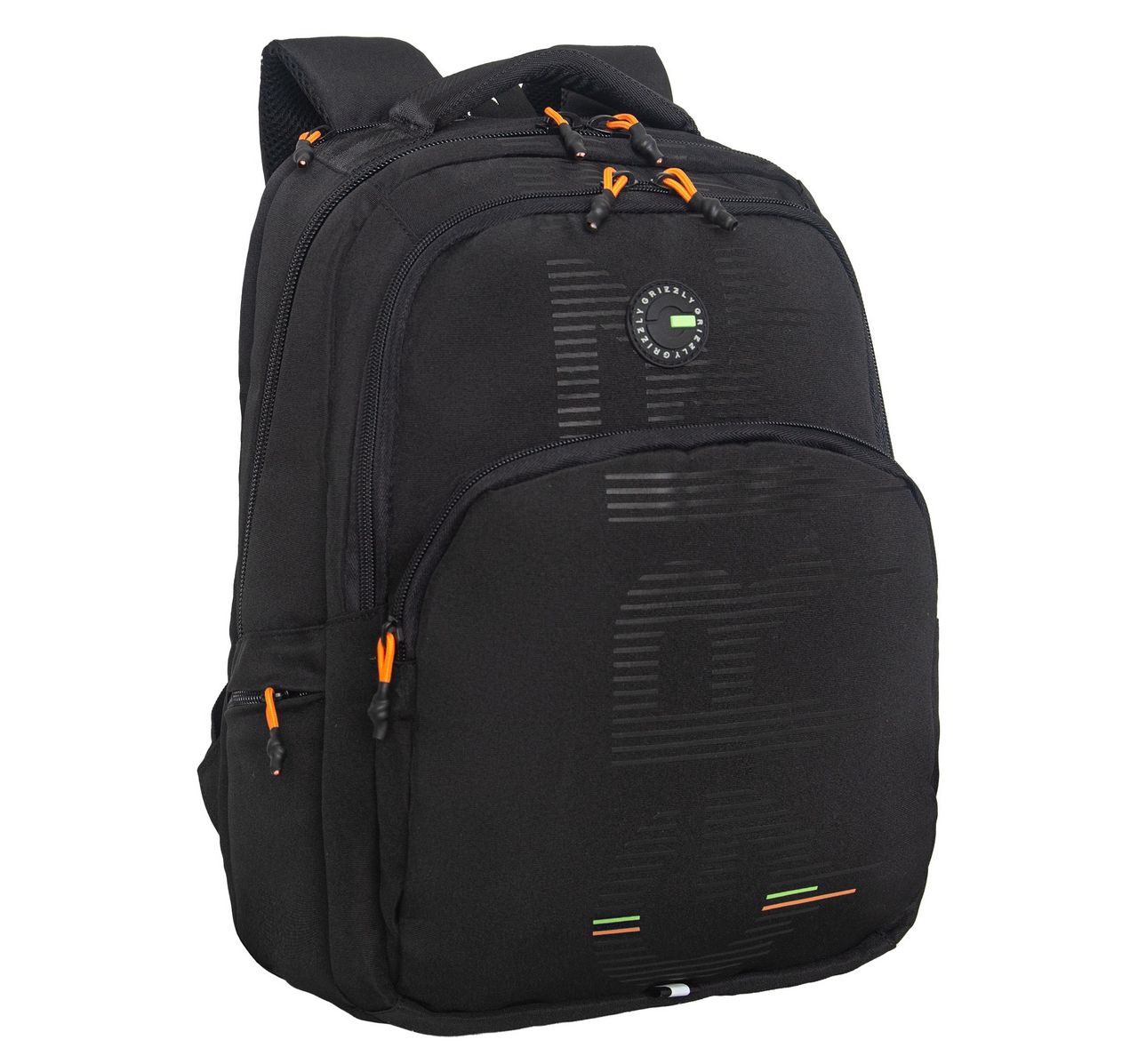 Рюкзак Grizzly черный-оранжевый 1/2 RU-533