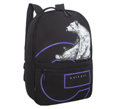 Рюкзак Grizzly черный-фиолетовый 1/3 RQL-614