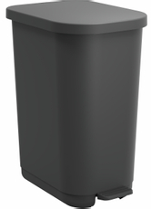 Контейнер для мусора Rotho Ribo Jive с педалью черный 35л, 51.3 x 40 x 28.5см