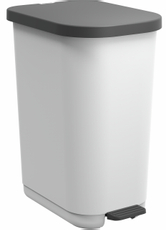 Контейнер для мусора Rotho Ribo Jive с педалью белый 35л, 51.3 x 40 x 28.5см