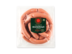 Сосиски Дружба народов Филейные куриные, ~1кг