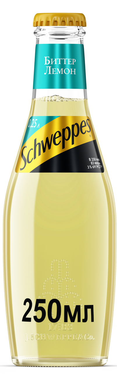 Напиток Schweppes Биттер Lemon газированный , 250мл купить с доставкой ...