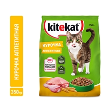 Корм сухой Kitekat Курочка аппетитная для взрослых кошек, 350г