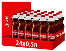 Напиток Добрый Кола дыня газированный, 500мл x 24 шт