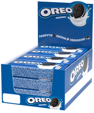 Печенье сэндвич Oreo Original с какао и начинкой с ванильным вкусом, 38г x 12 шт