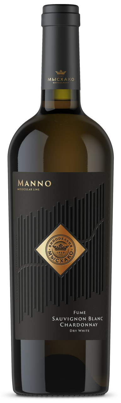 Вино Мысхако Манно Совиньон Блан и Шардоне белое сухое, 0.75л