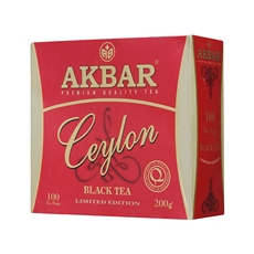 Чай Akbar Ceylon черный (2г х 100шт), 200г