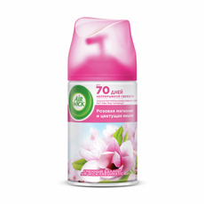 Освежитель воздуха аэрозольный AirWick Freshmatic Розовая магнолия и цветущая вишня сменный баллон, 250мл