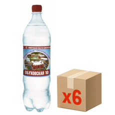 Вода Обуховская 1 минеральная газированная, 2л x 6 шт