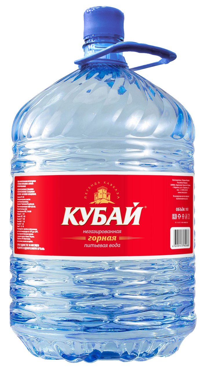 Вода Кубай негазированная, 19л