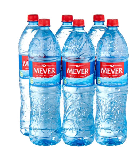 Изображение товара Вода Mever природная минеральная негазированная, 1.5л x 6 шт