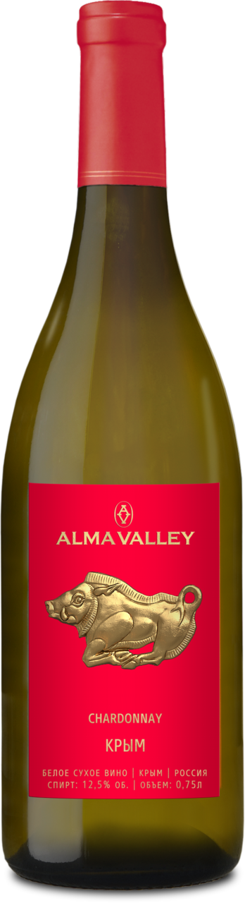 Вино Alma Valley Chardonnay белое сухое, 0.75л
