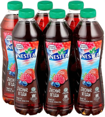Холодный чай Nestea черный со вкусом лесных ягод, 500мл x 6 шт