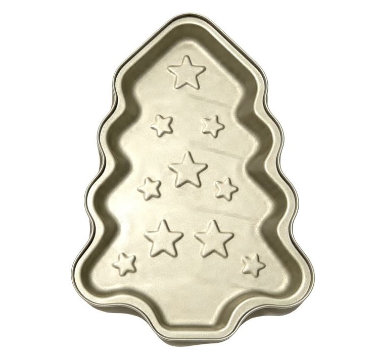 Tarrington House Форма для выпечки Tree Gold, 26.5 x 18 x 2.3см