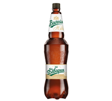 Пиво Бавария светлое фильтрованное, 1.2л
