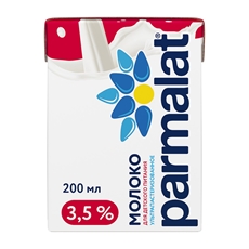 Молоко Parmalat ультрапастеризованное 3.5%, 200мл x 27 шт