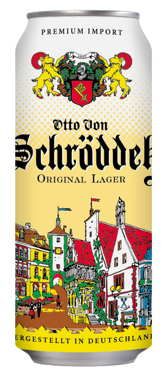Напиток пивной Otto Von Schrodder Original лагер светлое, 0.5л