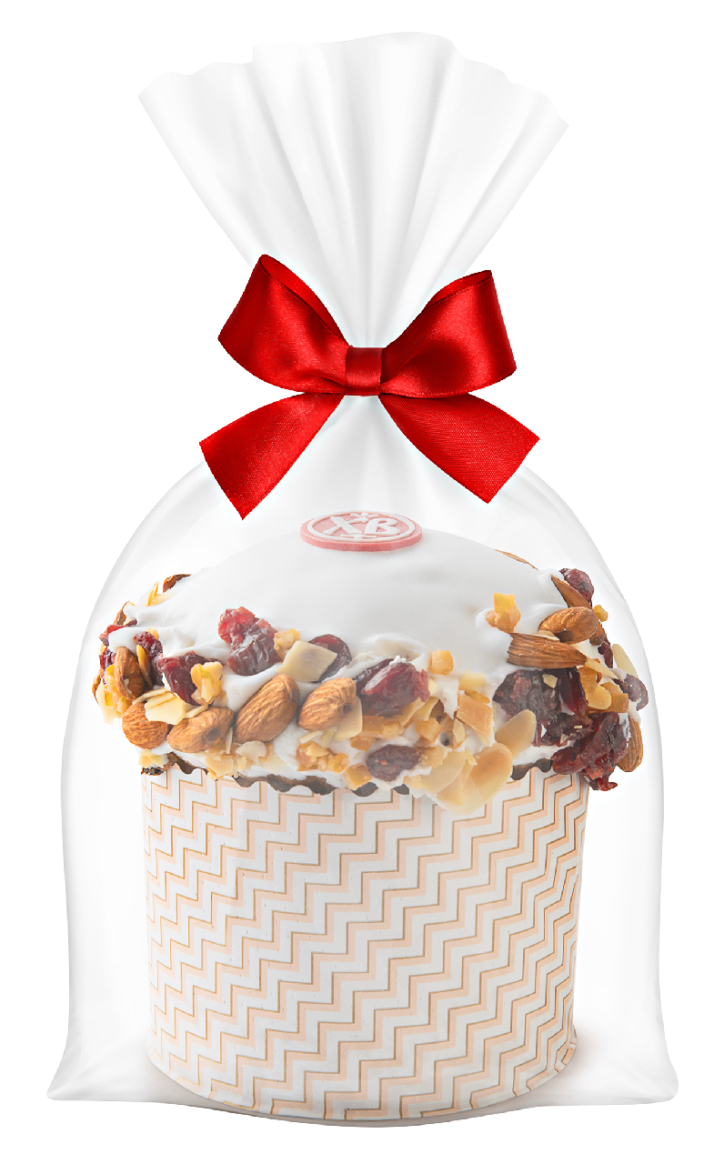 Кулич Пасхальный Балтийский хлеб орехи, цукаты и клюква, 350г